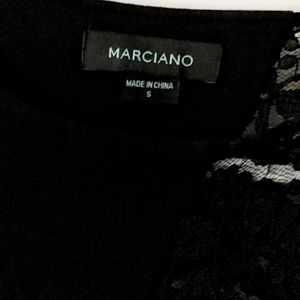 Marciano black lace formal long-sleeve bodycon dress size(S)
